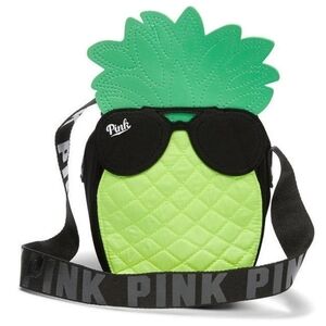 NEW Victoria's Secret PINK Pineapple Beach Cooler Bag Tote Shoulder Lunch Picnic